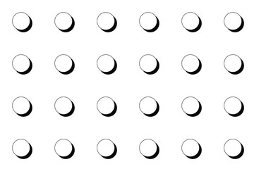 White and green circle dots pattern seamless format Vector illustration