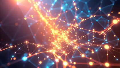 abstract network connection background
