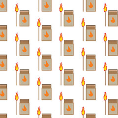 burning match vector