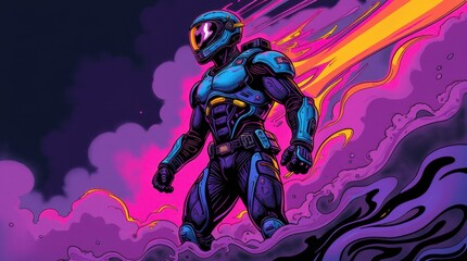 Futuristic Exosuit Portrait