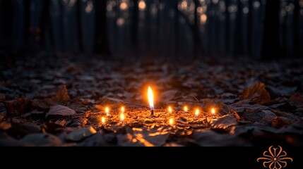 Fototapeta premium Flickering Flames in the Forest