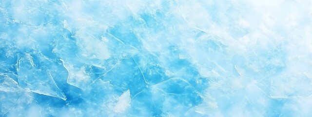 Obraz premium acks. Winter seasonal background, mock up, flat lay, ice texture