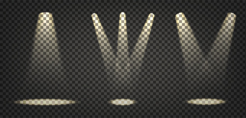 realistic rays of light, light from a lamp