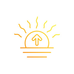 Sunrise vector icon