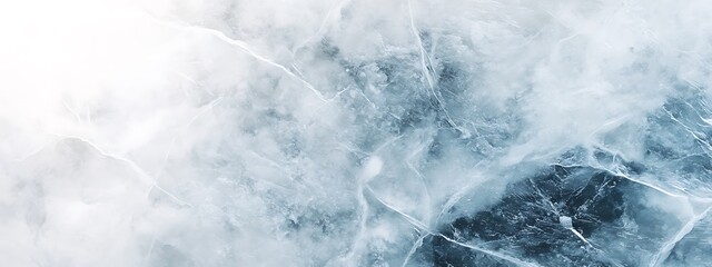 Fototapeta premium acks. Winter seasonal background, mock up, flat lay, ice texture