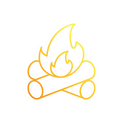 Campfire vector icon