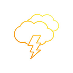 Thunder  vector icon