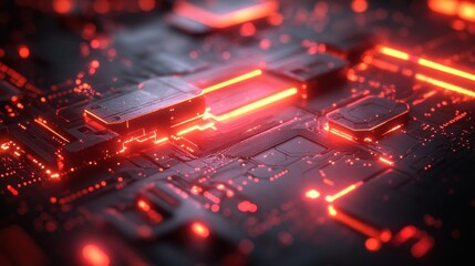 Obraz premium Circuitry Glow