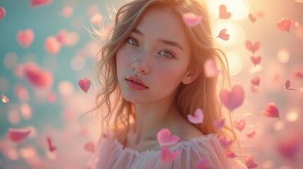 Ethereal Portrait of a Young Woman