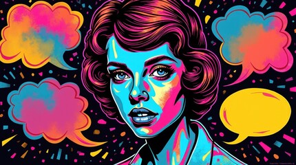 1960s Pop Art Portrait