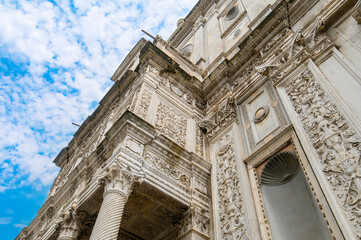 Obraz premium The church Saint Maria of Miracles in Brescia, Italy or Chiesa di Santa Maria dei Miracoli