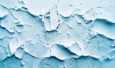 Obraz premium acks. Winter seasonal background, mock up, flat lay, ice texture