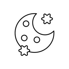 Moon vector icon