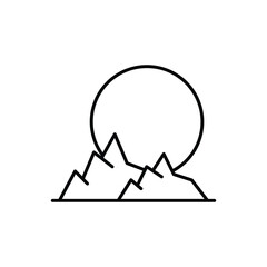 Mountain vector icon