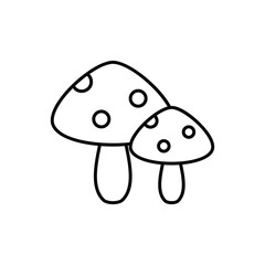 Mushroom vector icon