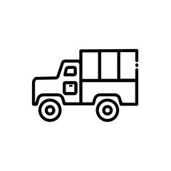 Fototapeta premium Truck icon symbol vector illustration 