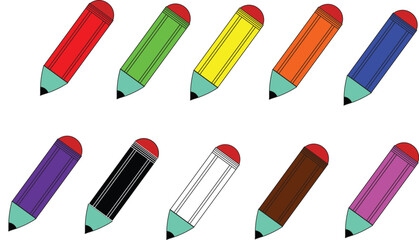 10 color pencil drawing for school