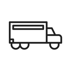 Truck Icon vector image. Suitable for use on web apps, mobile apps, and print media.