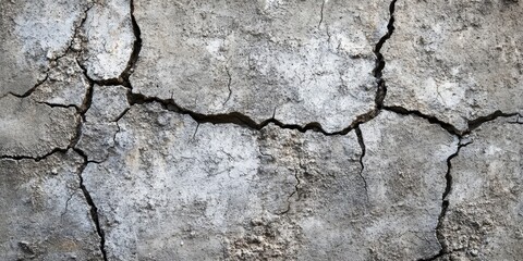 Obraz premium A textured concrete background ideal for ads, posters, flyers, or postcards. Its grungy, cracked look offers a creative space for text or images.