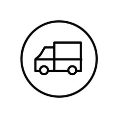Fototapeta premium Truck icon symbol vector illustration 