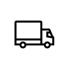 Fototapeta premium Truck icon symbol vector illustration 