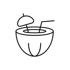 Coconut  vector icon