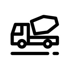 Fototapeta premium Truck icon symbol vector illustration 