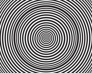  Black and white abstract rotated lines.vortex form. Geometric art. Design element. Digital image with a psychedelic stripes.Design element for prints, web, template