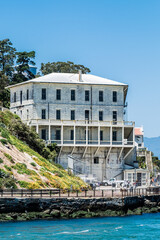Fototapeta premium Alcatraz prison , buildings on famous island , San Francisco , USA