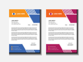 Modern business and corporate letterhead template