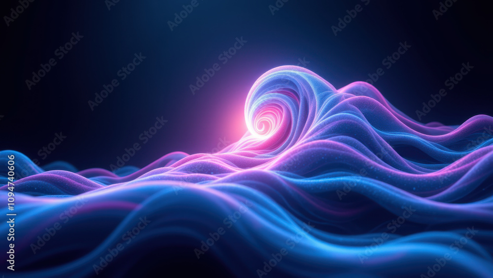 Aufkleber futuristic abstract background with a swirl vortex effect.