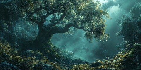 Fototapeta premium High-resolution 3D wallpaper for computer screens.