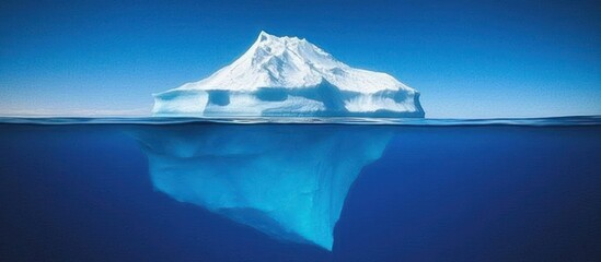 The Hidden Depths: A Stunning View of an Iceberg's Submerged Mystery