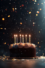 Happy birthday cake background
