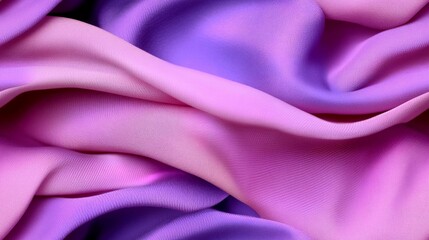 Obraz premium pink purple silk or satin fabric with wrinkle curves, seamless pattern background