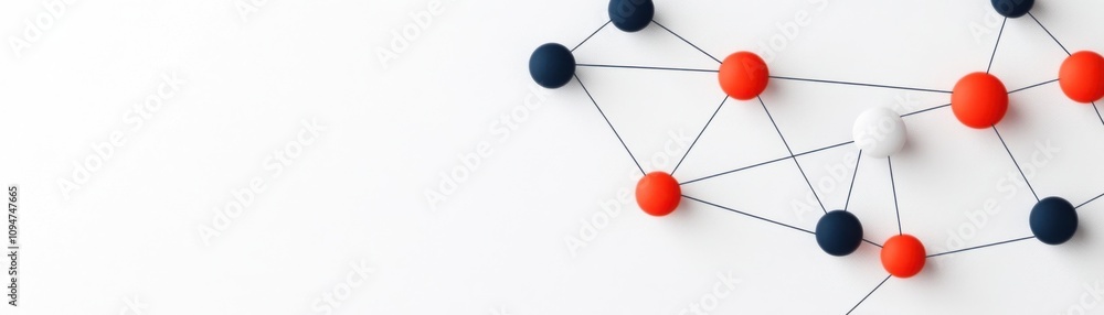 Aufkleber a colorful network of interconnected nodes on a white background, symbolizing connectivity, data flo