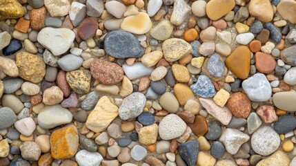 Colorful Pebbles and Stones Background