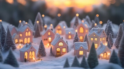 Leuchtende Miniaturwelt im winterlichen Glanz