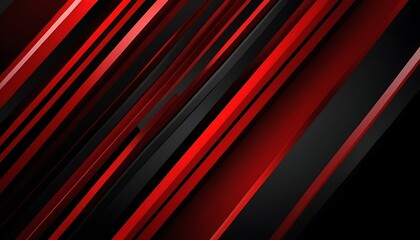 Obraz premium Abstract red glaccy style black cyber geometric slash dynamic design modern luxury background 