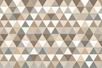 Fototapeta premium Abstract Neutral Tone Triangular Geometric Pattern Design for Textile, Wallpaper, or Surface Texture