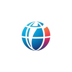 Obraz premium globe abstract logo template Isolated. Brand Identity.., isolated on white background