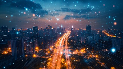 Fototapeta premium 宇宙と星と銀河