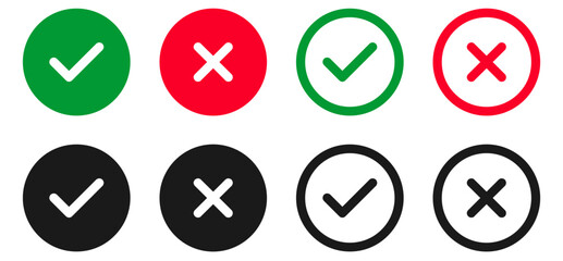 accept and reject icon