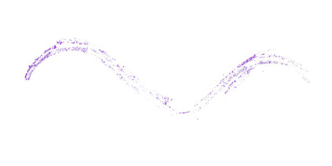 A playful drawing of purple pencil with hand strokes on a transparent background.