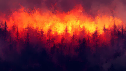 There are pointillisms, reds, purples, pulses, noises, and background colors