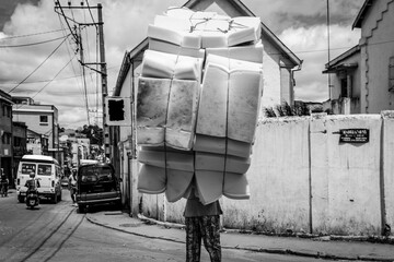 Vendeur de matelas en mousse