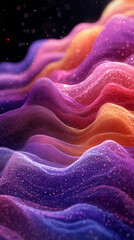 Obraz premium There are pointillisms, reds, purples, pulses, noises, and background colors