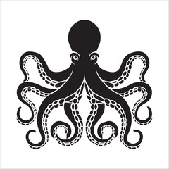 Modern Tribal Octopus Tattoo