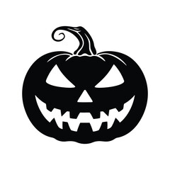 Pumpkin silhouette illustration