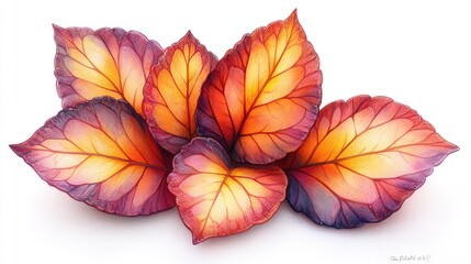 Autumn Leaves in Vivid Hues